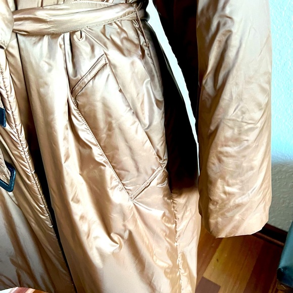 MAX MARA The Cube Greenco Cameluxe padded coat, caramel - Picture 9 of 15